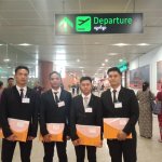 東京都の建設機械施工業に配属予定の技能実習生4名がミャンマーから出国いたしました